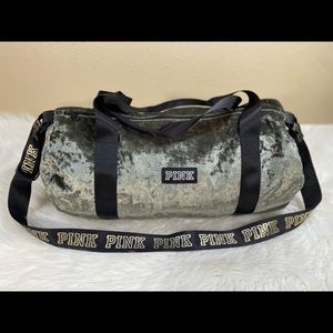 HTF Victoria Secret PINK Velvet Duffel Bag